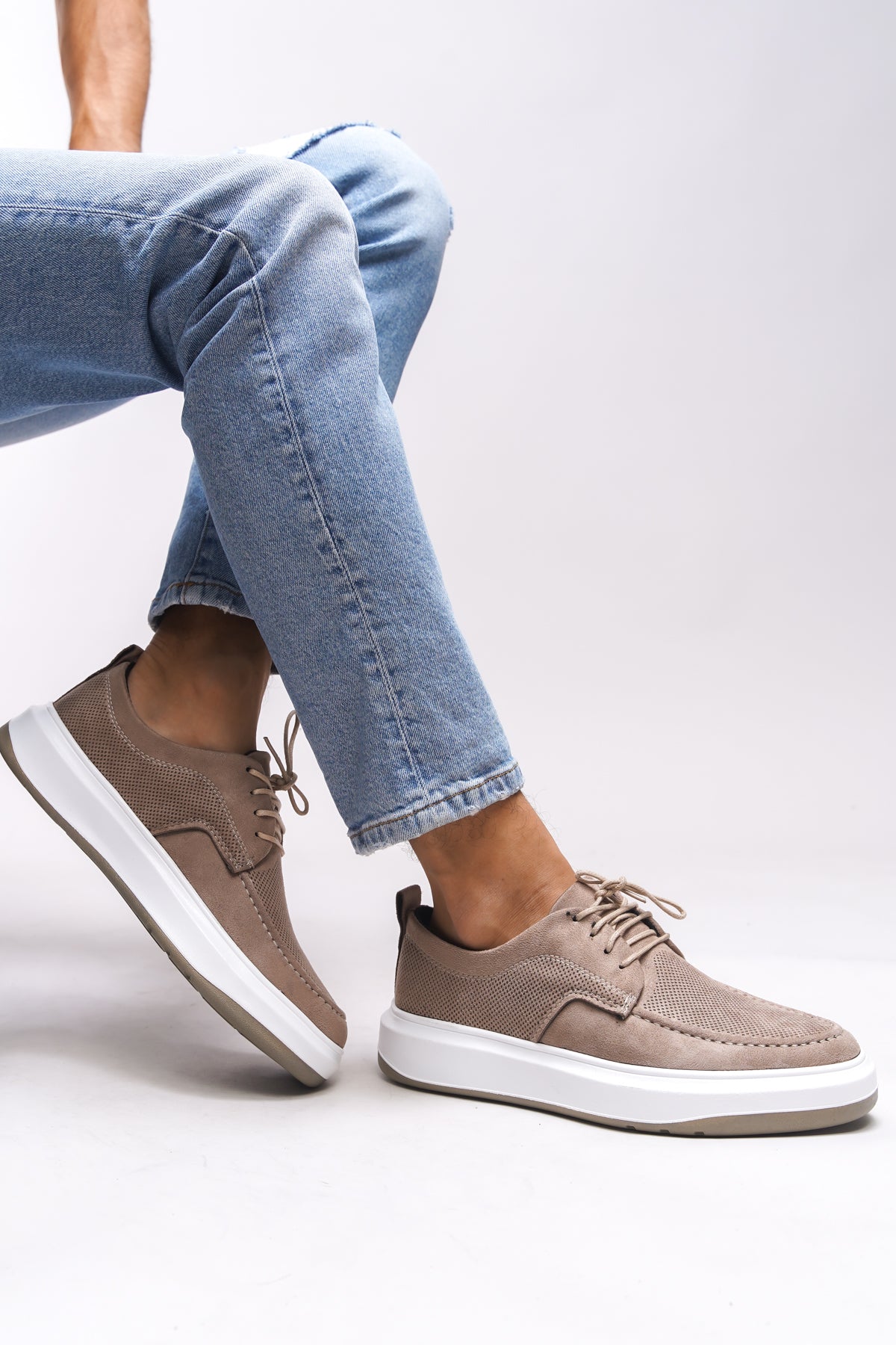 Riccon Raimfyr Erkek Sneaker 0012485 Vizon Süet