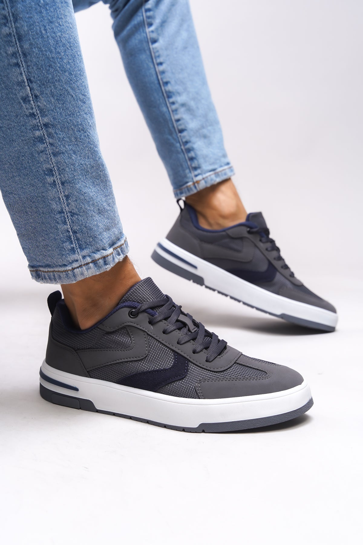 Riccon Nichduil Erkek Sneaker 0012985 Füme Lacivert