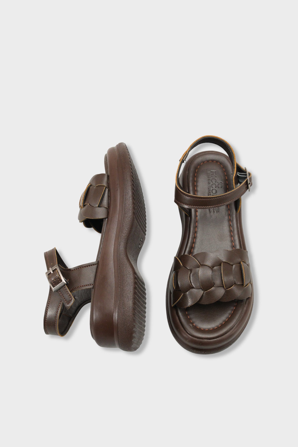 Riccon Kadın Sandalet 00121070 Kahverengi