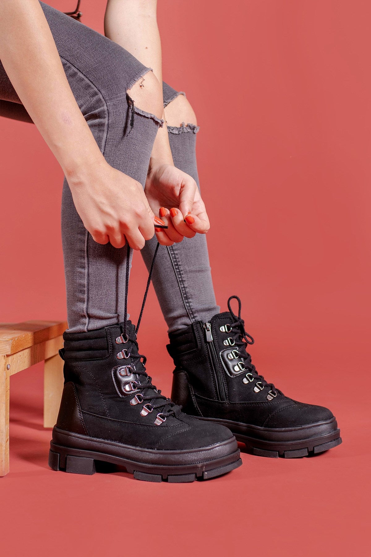 Riccon Kadın Fermuarlı Bot 00127645