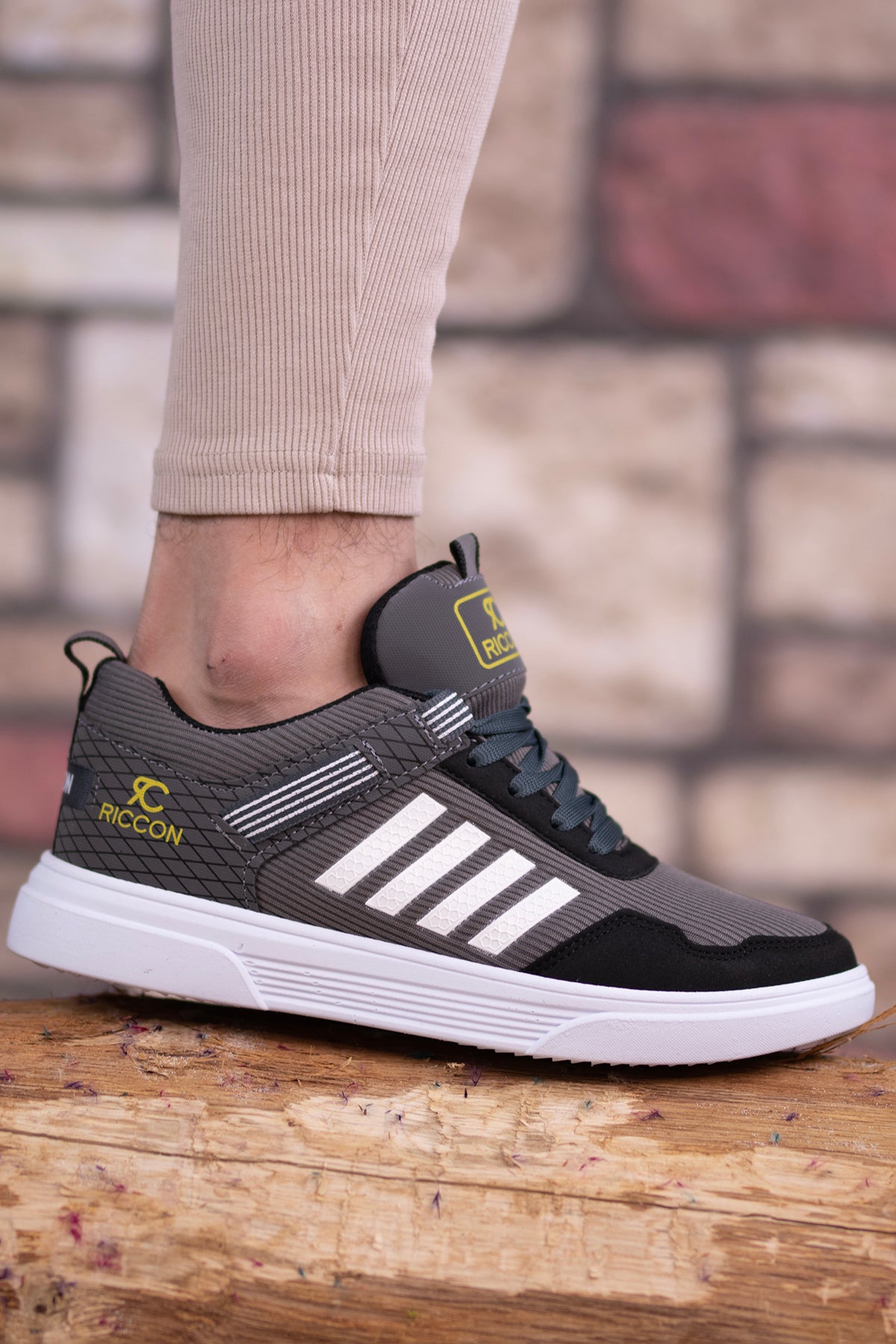 Riccon Erkek Sneaker 001222 Füme Beyaz