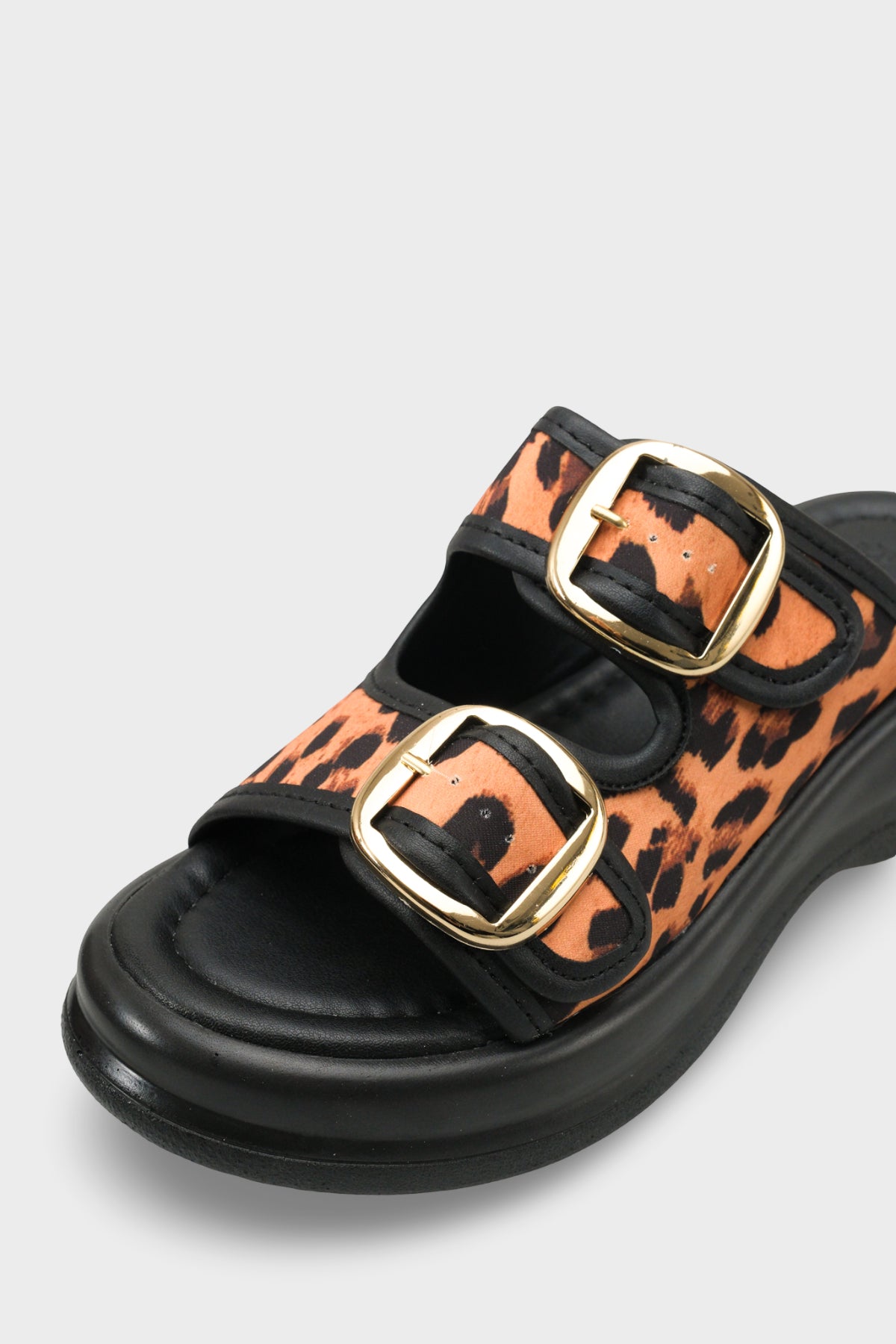 Riccon Tarveidei Kadın Terlik 00121020 Siyah Leopar