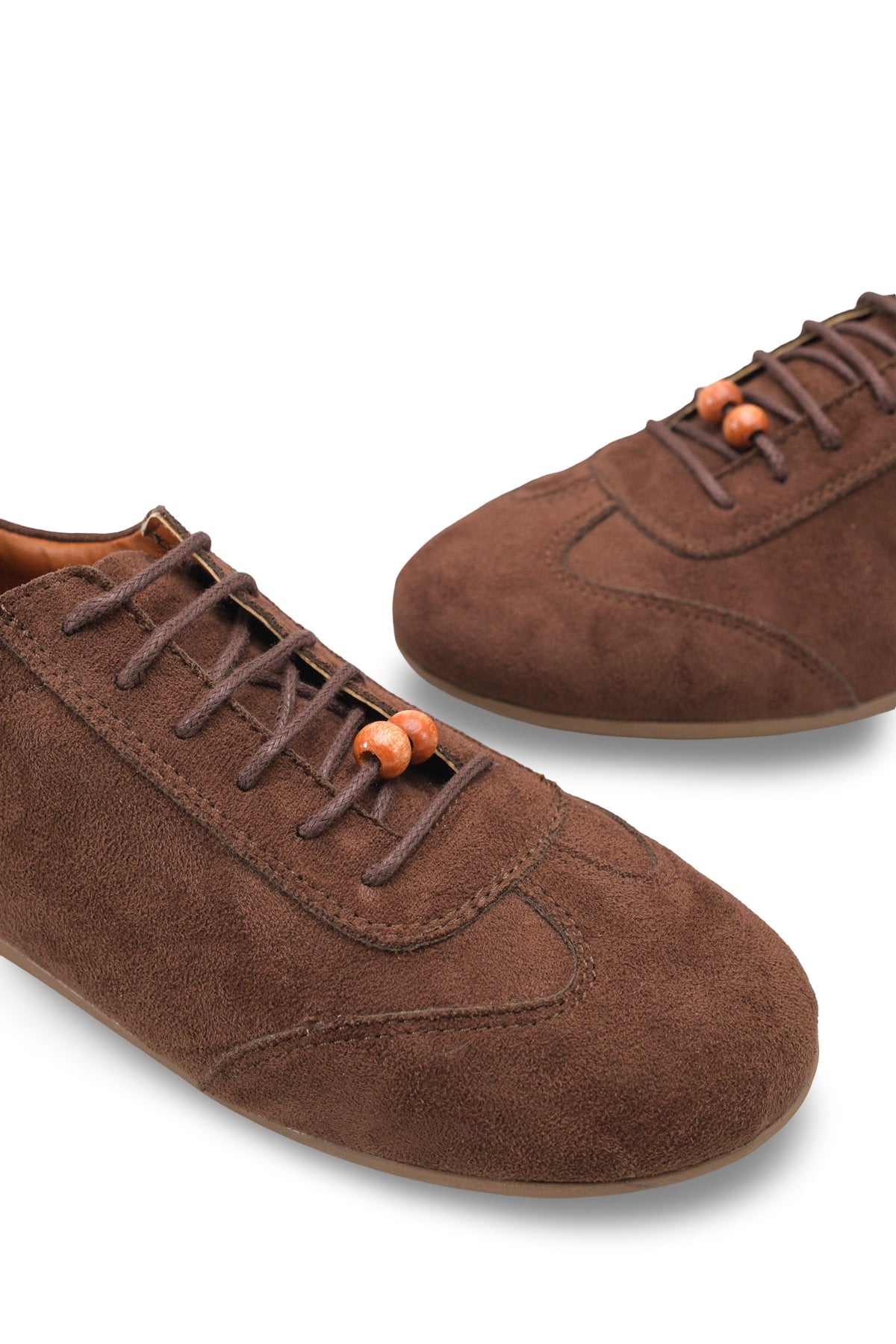 Riccon Kadın Sneaker 001262 Kahverengi Süet
