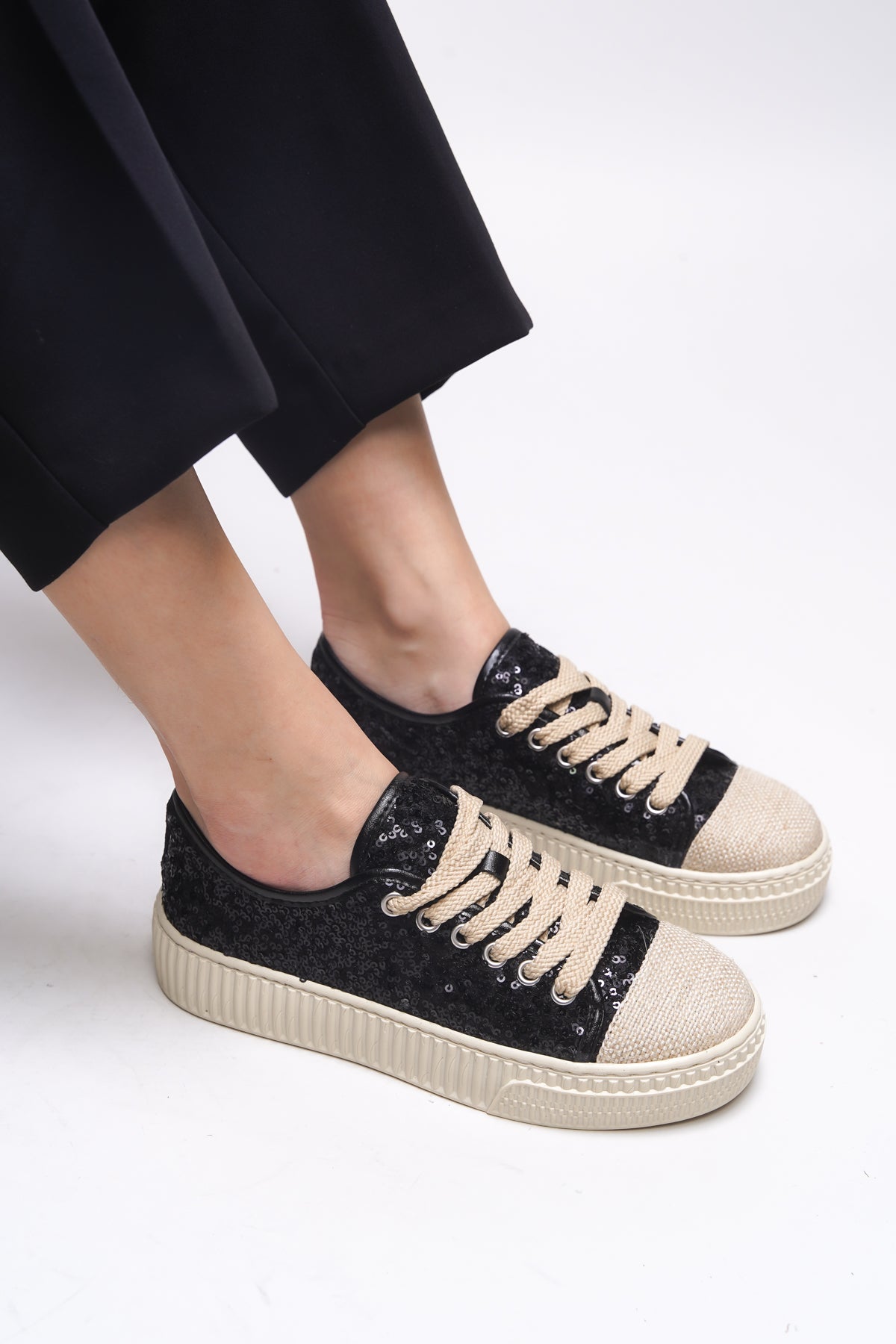 Riccon Aubthyl Kadın Sneaker 001200905 Siyah