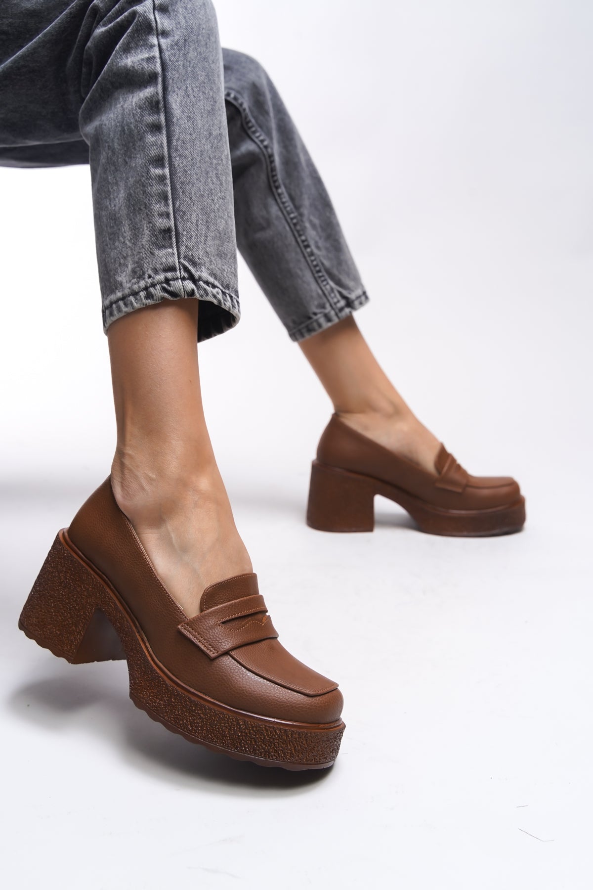 Riccon Quphrele Kadın Topuklu Loafer 00121520