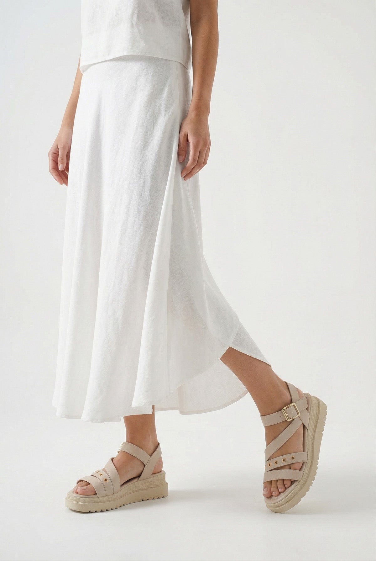 Riccon Kadın Sandalet 0012800 Bej