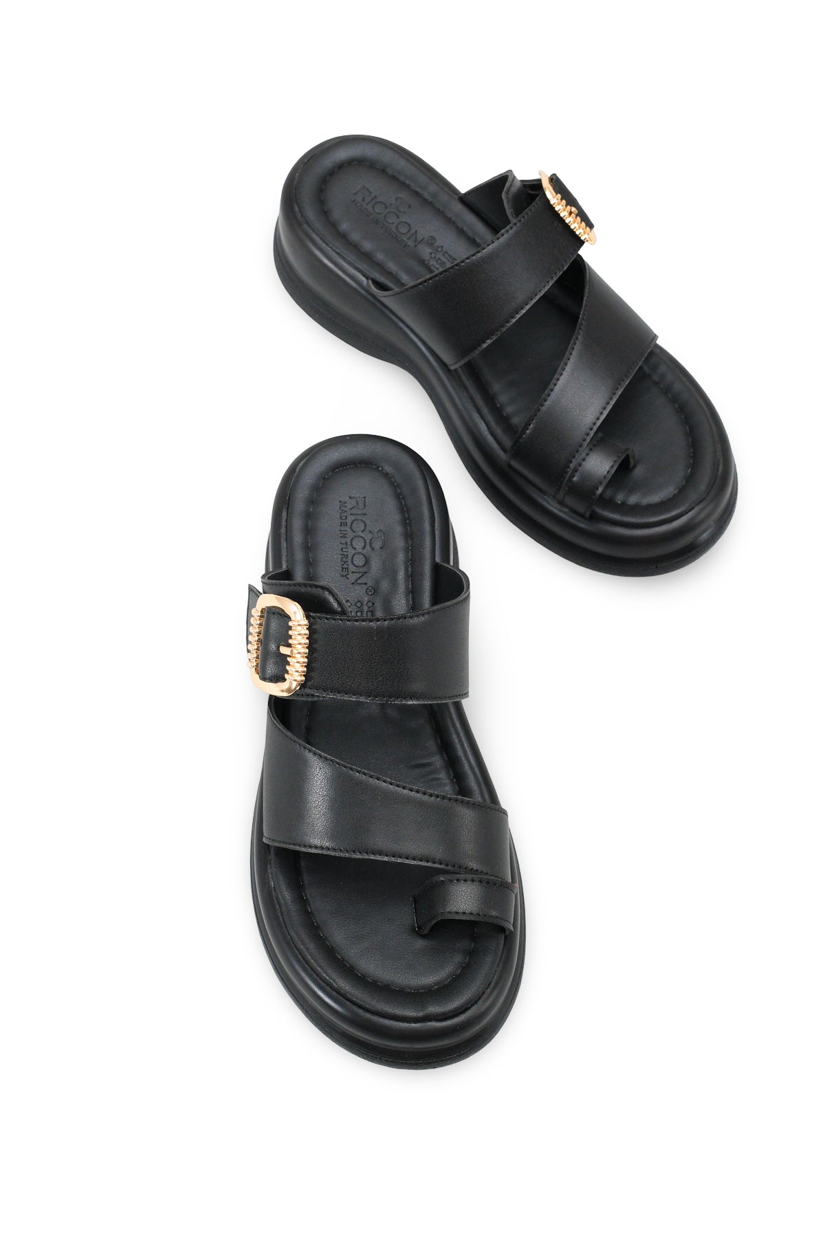 Riccon Kadın Parmak Arası Terlik 00121024 Siyah