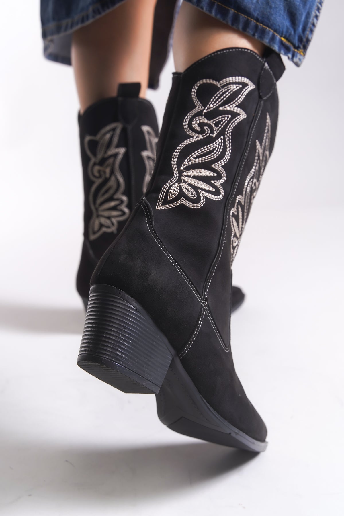 Riccon Qiraveth Kadın Western Kısa Çizme 001250061