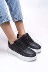 Riccon Kadın Sneaker 0012255 Siyah Beyaz