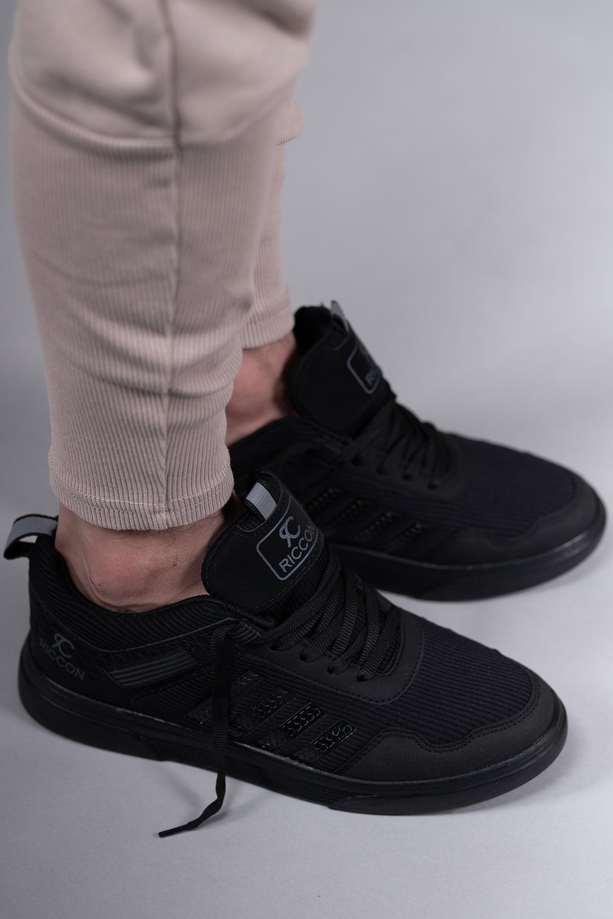 Riccon Erkek Sneaker 001222 Siyah Siyah