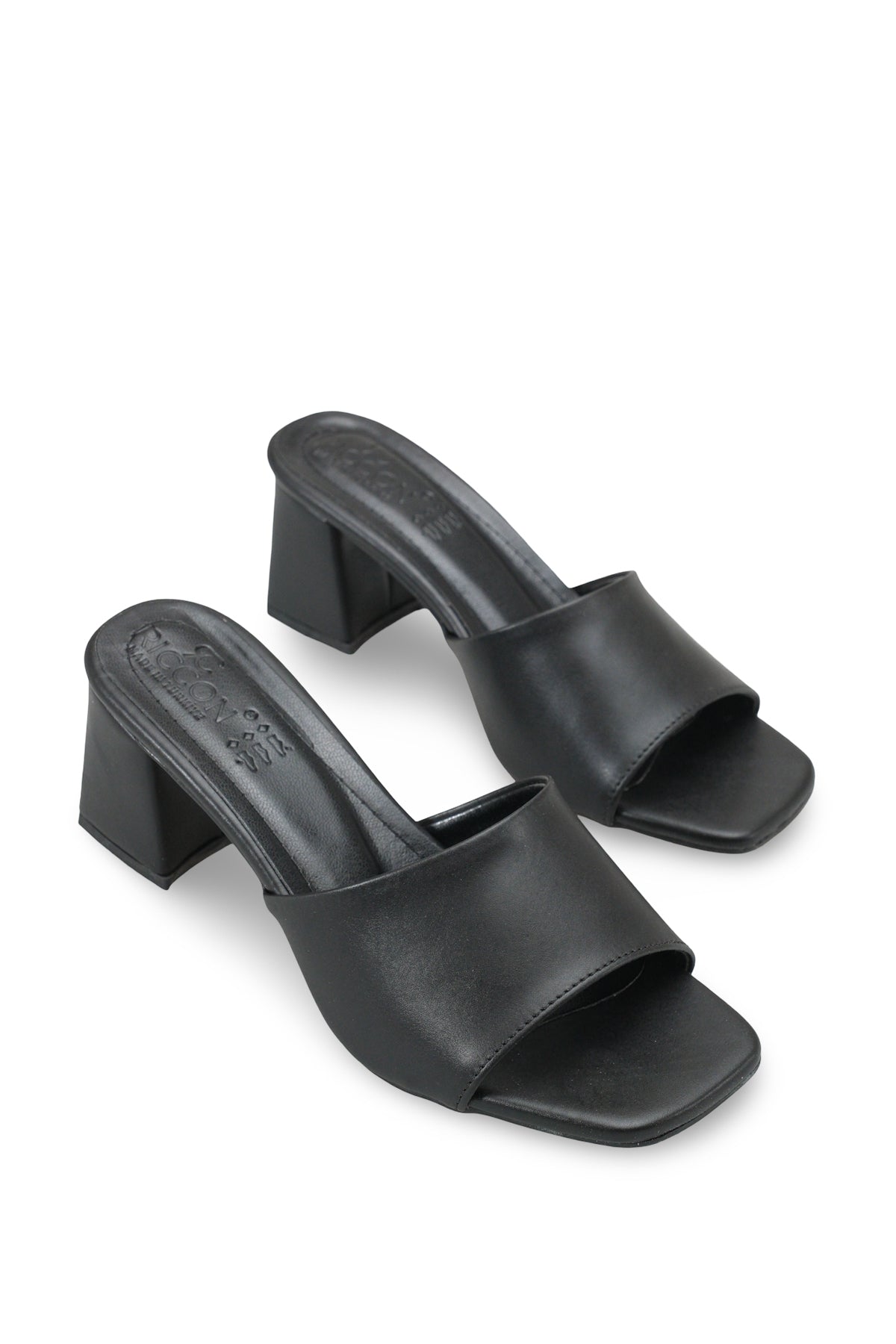 Riccon Kadın Topuklu Terlik 0012200 Siyah Cilt
