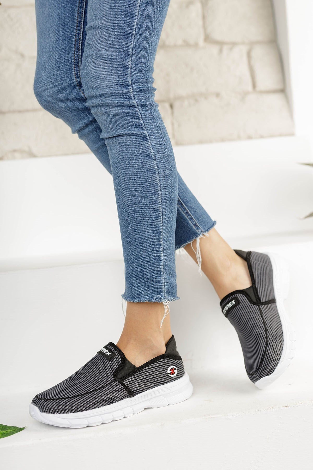 Riccon Unisex Sneaker 001204 Füme Beyaz