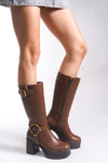 Riccon Iohlartha Kadın Tokalı Topuklu Çizme 00121515
