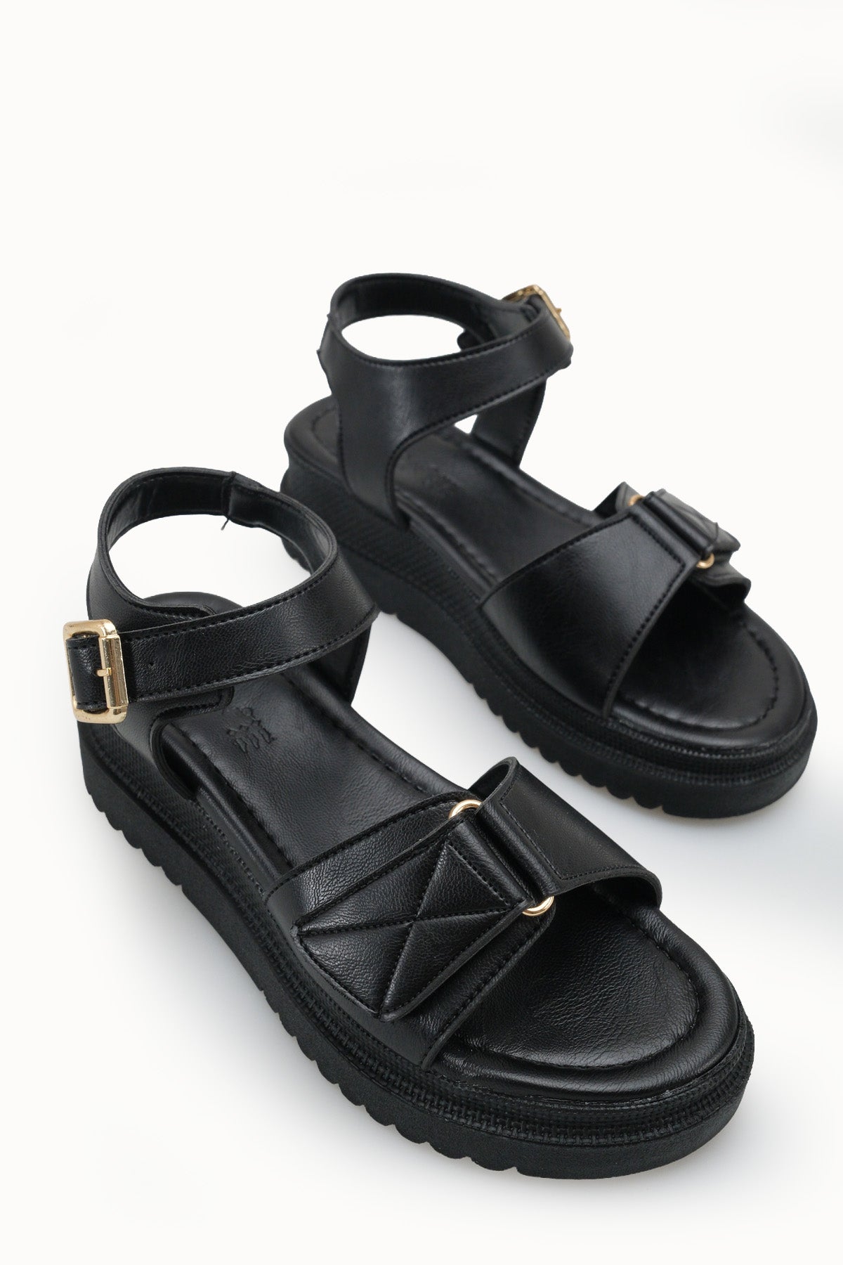 Riccon Kadın Sandalet 0012804 Siyah