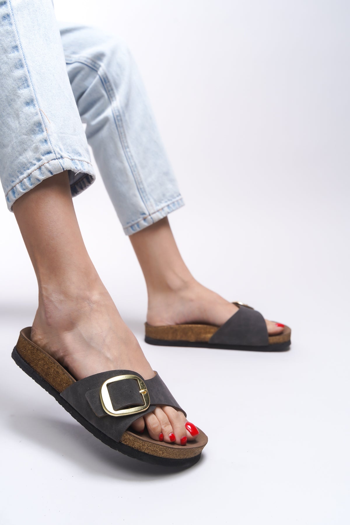 Riccon Hosrathla Kadın Tek Tokalı Terlik 0012603