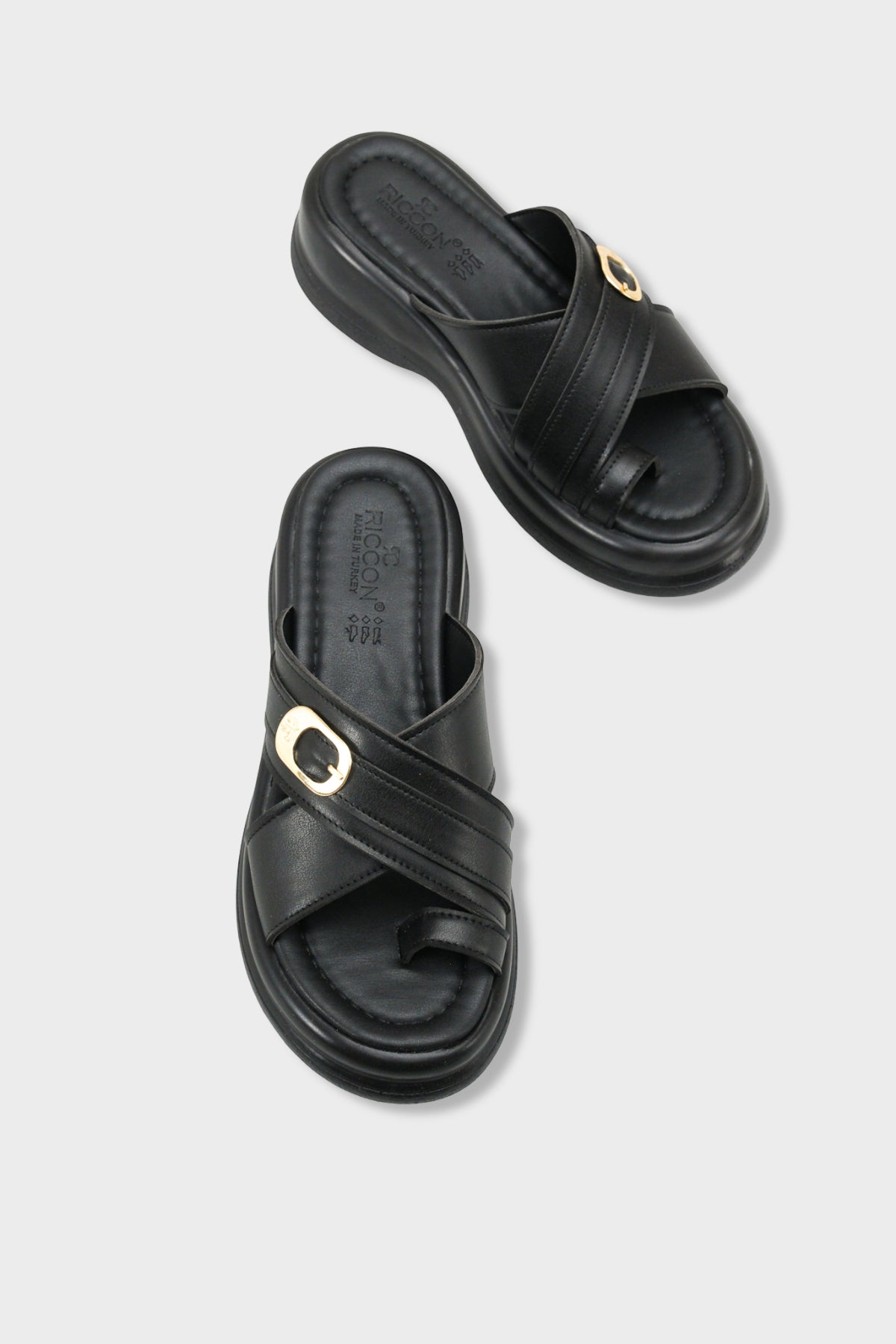 Riccon Kadın Parmak Arası Terlik 00121026 Siyah