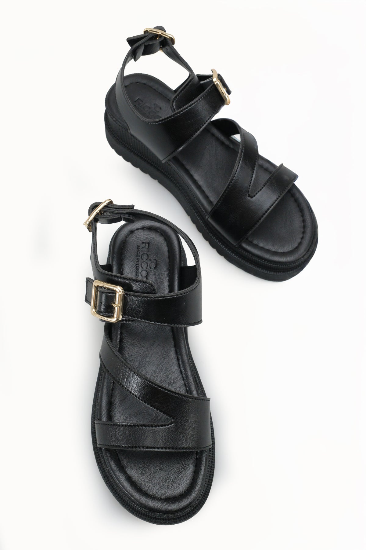 Riccon Kadın Sandalet 0012808 Siyah