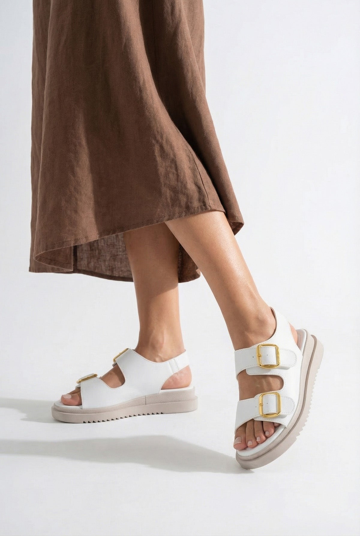 Riccon Kadın Sandalet 00120303 Beyaz