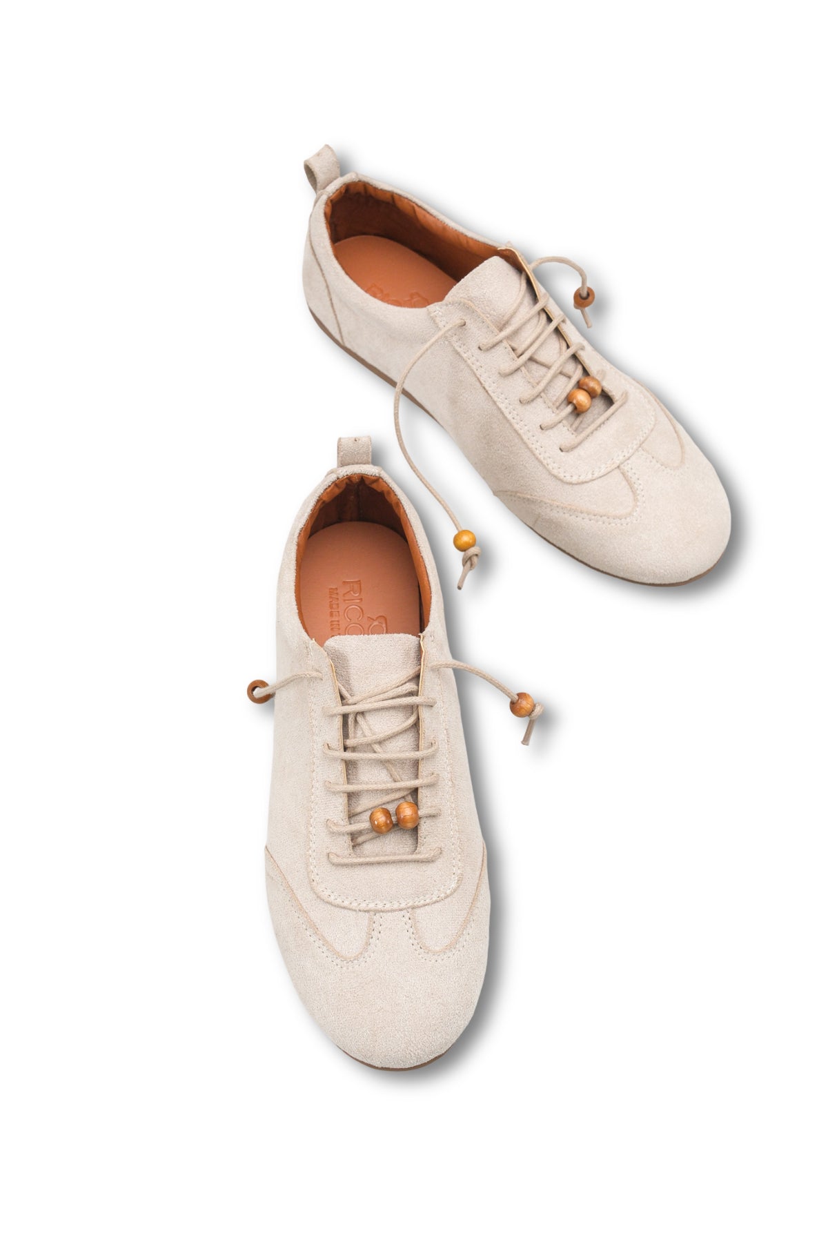 Riccon Kadın Sneaker 001262 Bej Süet