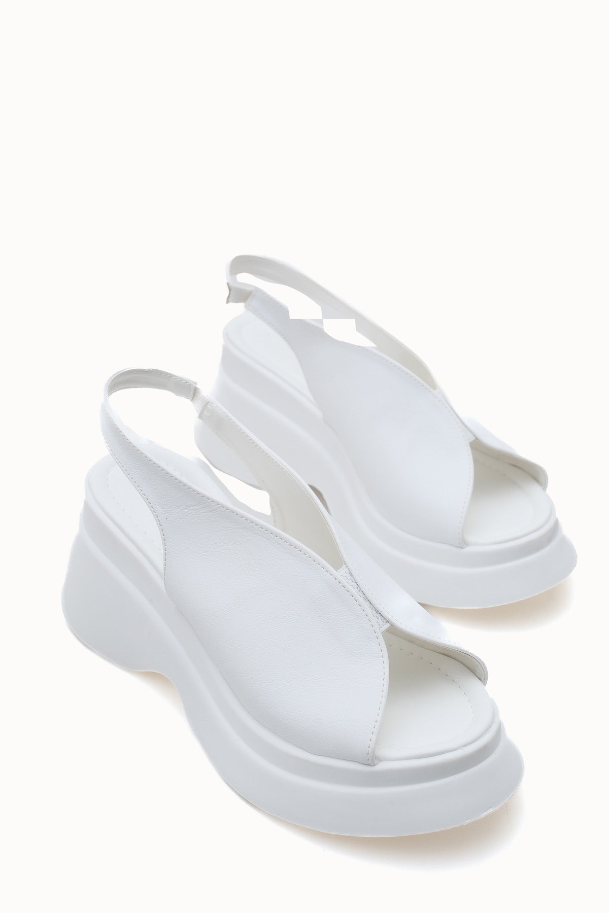 Riccon Kadın Sandalet 0012913 Beyaz