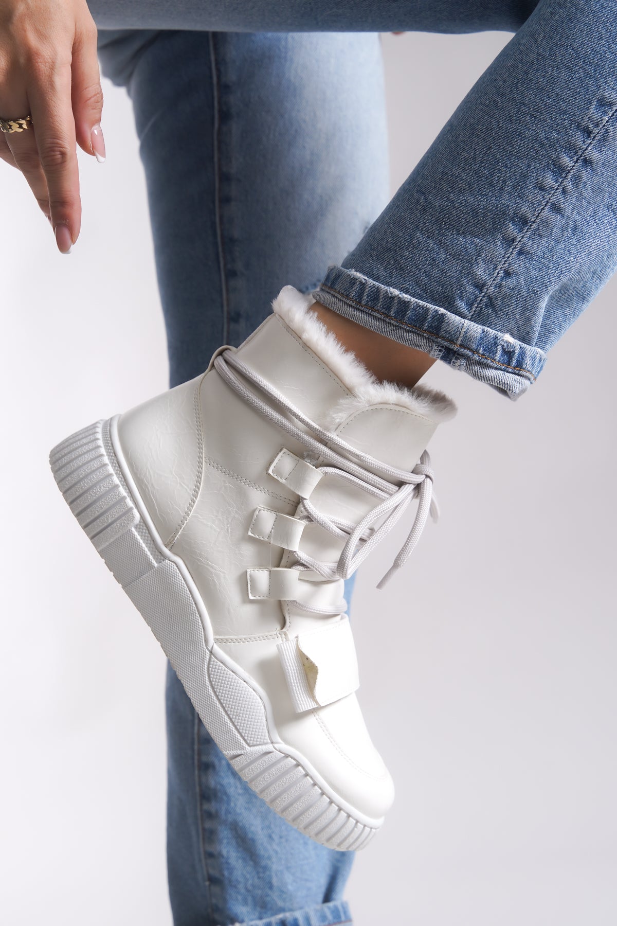 Riccon Pyriseth Kadın İçi Kürklü Sneaker Bot 0012711