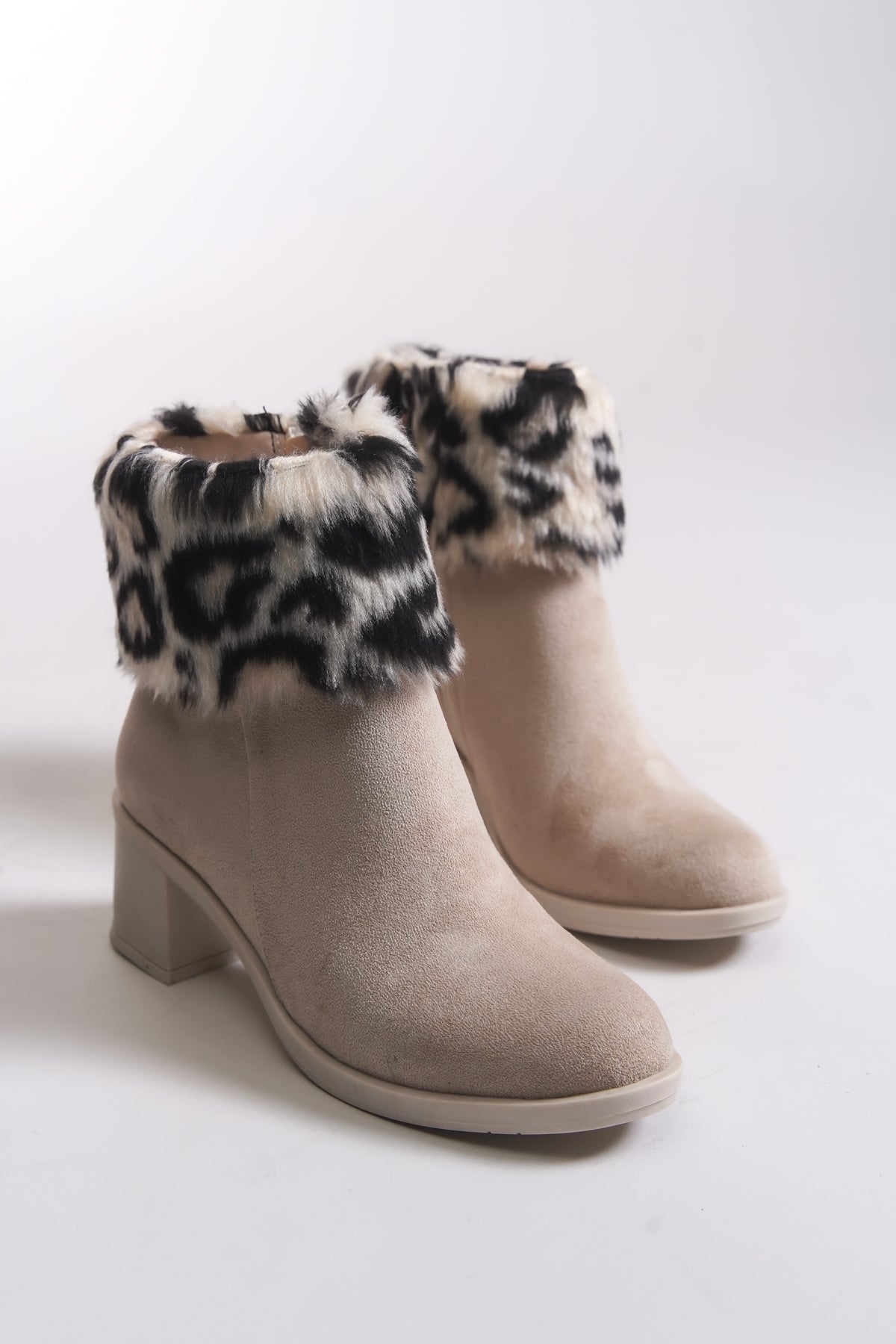 Riccon Rielradh Kadın Kürk Detaylı Topuklu Bot 0012501