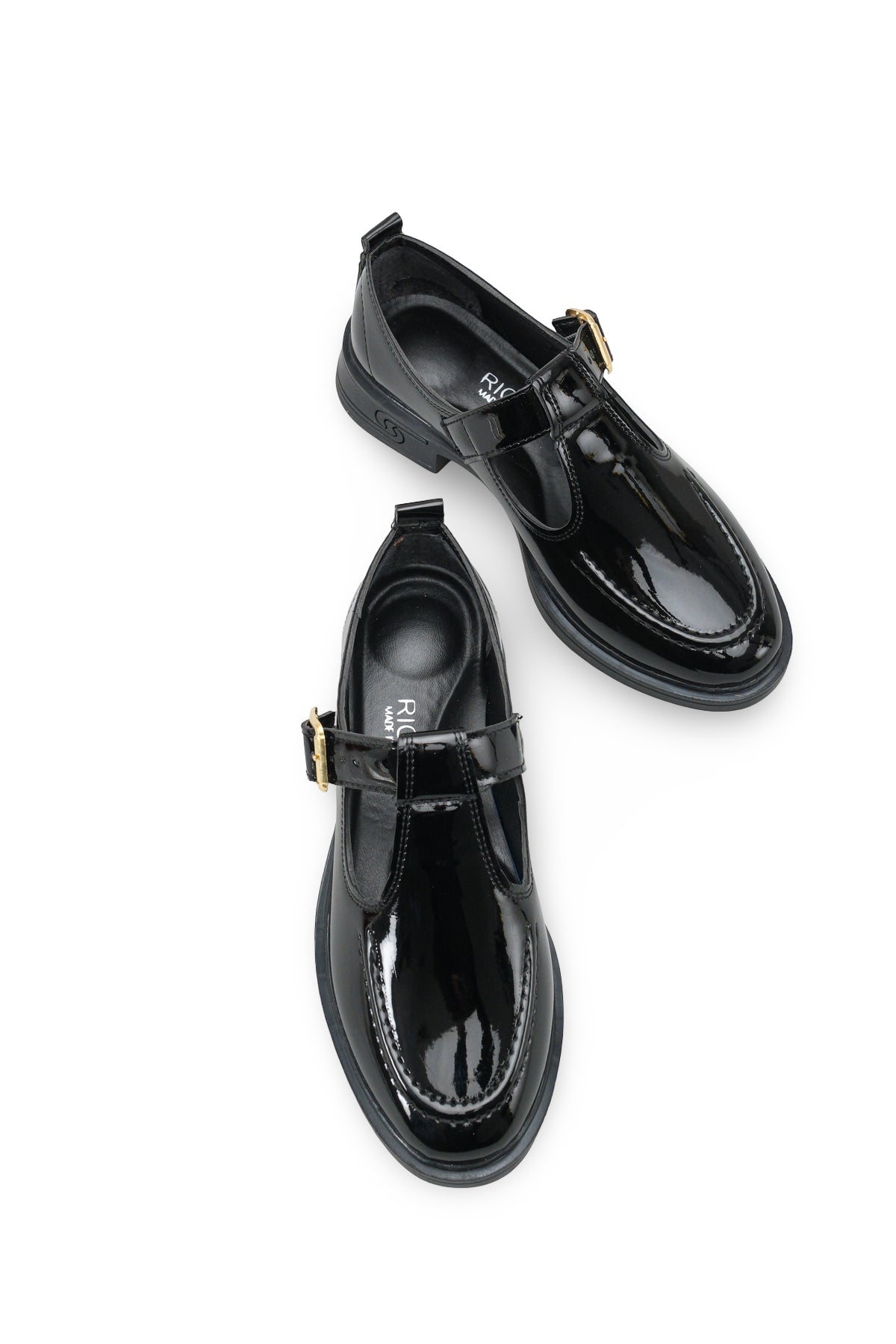 Riccon Kadın Loafer 0012350 Siyah Rugan
