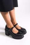 Riccon Kadın Loafer 0012601 Siyah Rugan