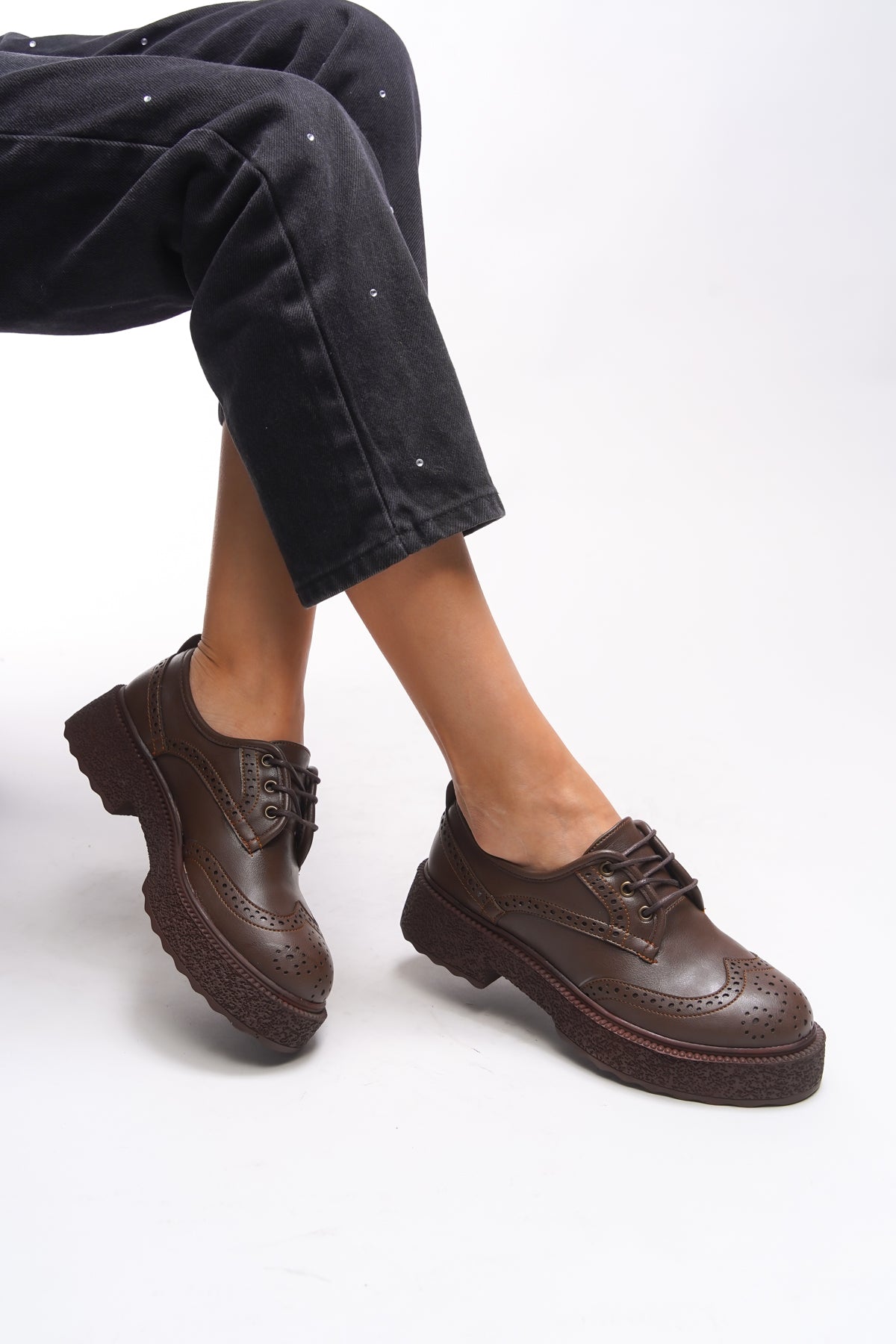 Riccon Oknyrth Kadın Bağcıklı Loafer 00121990