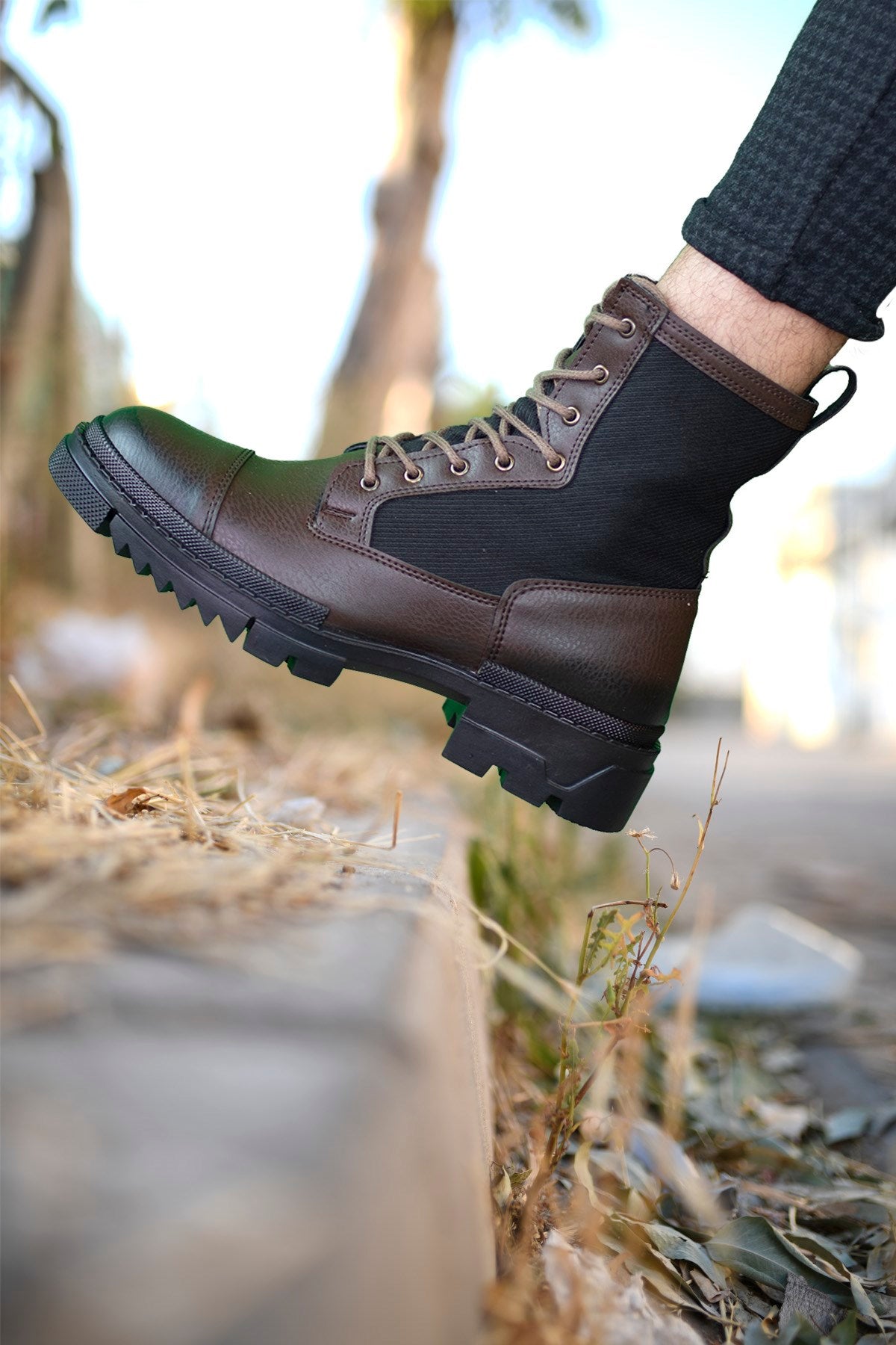 Riccon Erkek Bot dyty746 Kahverengi