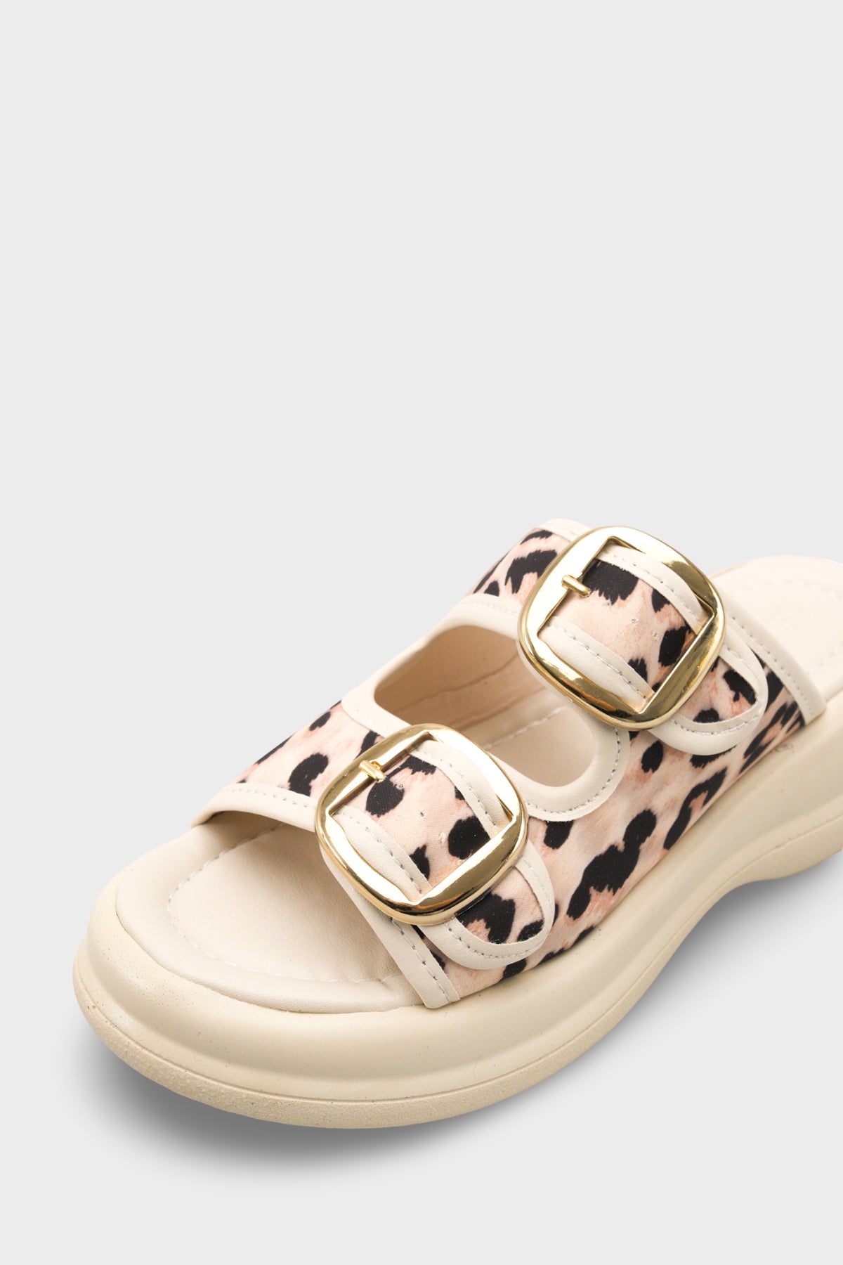 Riccon Tarveidei Kadın Terlik 00121020 Bej Leopar