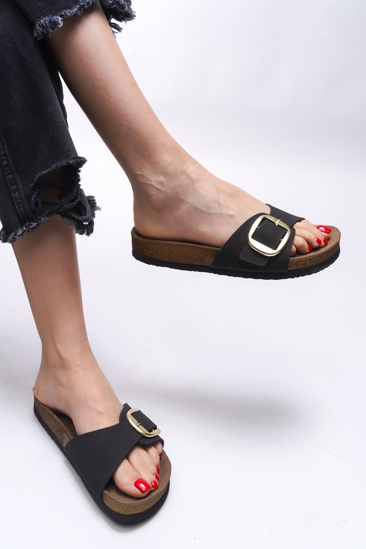 Riccon Hosrathla Kadın Tek Tokalı Terlik 0012603