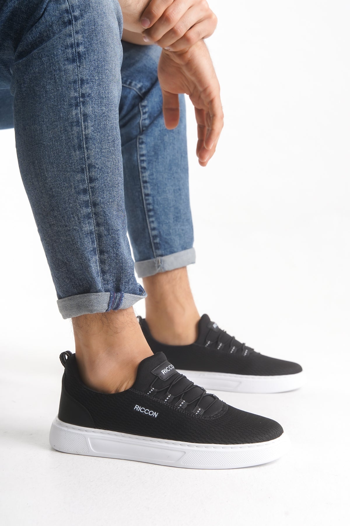 Riccon Wymdeyr Erkek Sneaker 0012217 Siyah Beyaz
