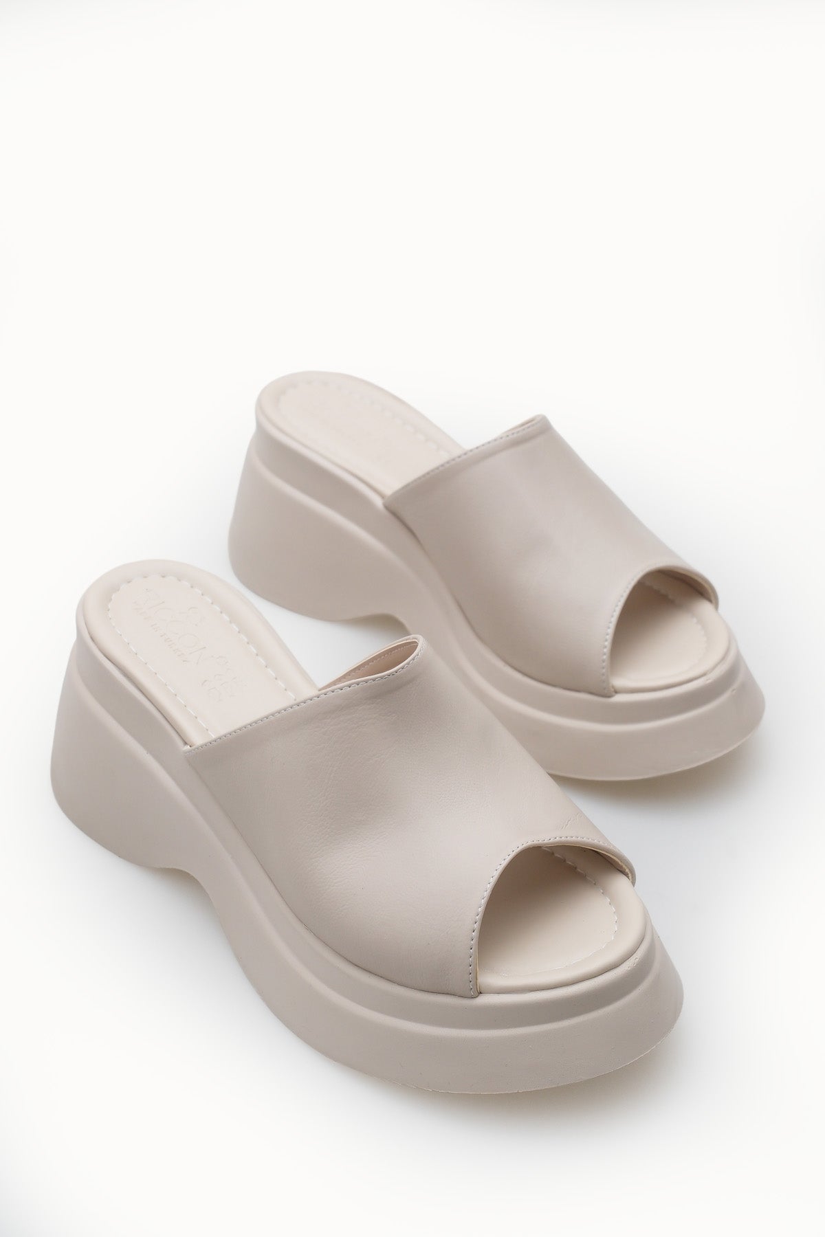 Riccon Kadın Terlik 0012905 Bej