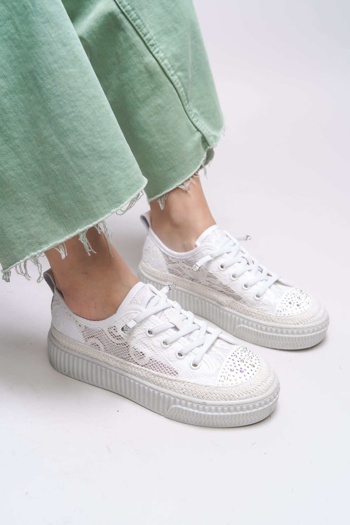 Riccon Maersaria Kadın Sneaker 001200903 Beyaz