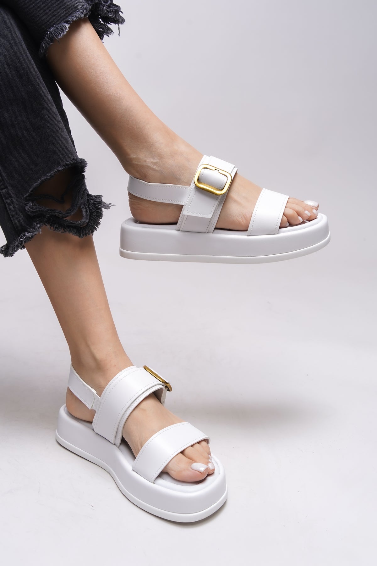 Riccon Yiendrae Kadın Tokalı Sandalet 0012785