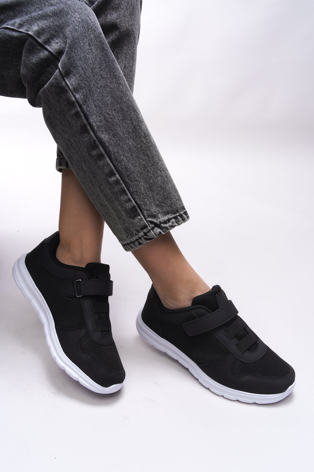 Riccon Aelrathla Kadın Sneaker 0012616 Siyah Beyaz
