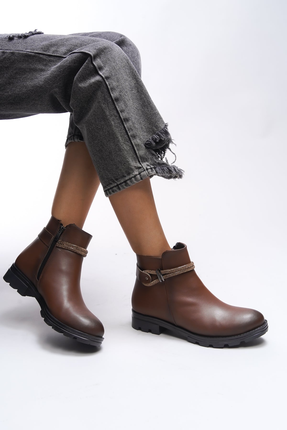 Riccon Aanrelle Kadın Taş Detaylı Bot 0012103