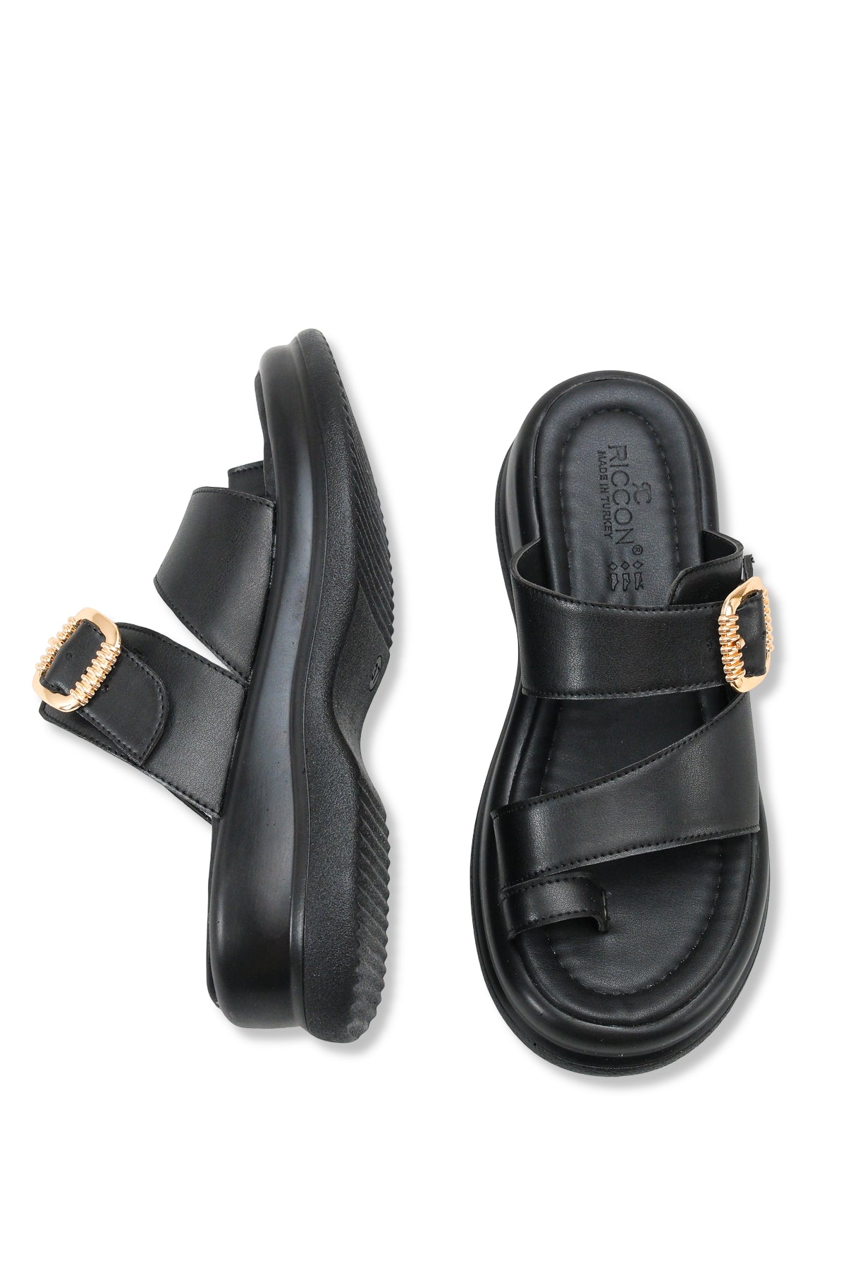 Riccon Kadın Parmak Arası Terlik 00121024 Siyah