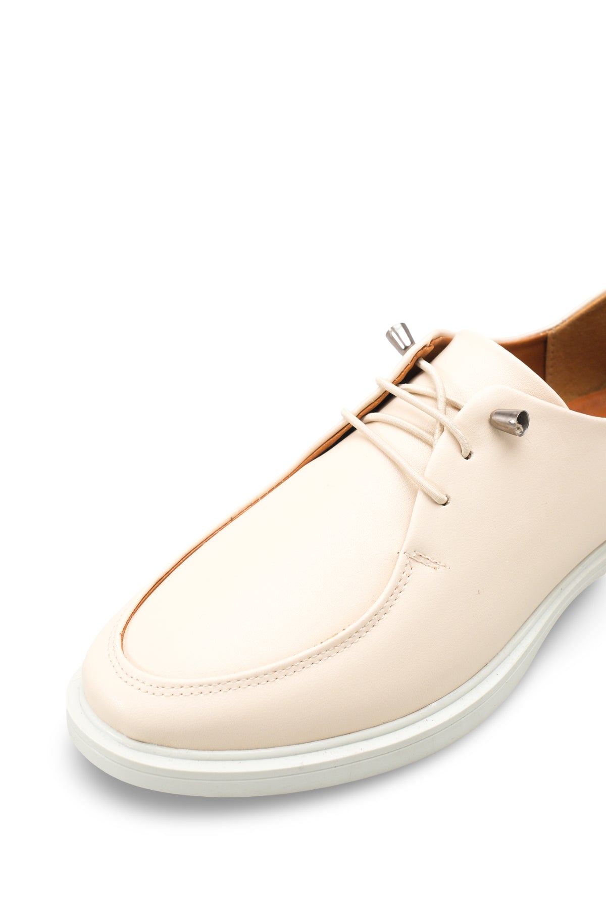 Riccon Kadın Loafer 0012345 Bej Cilt