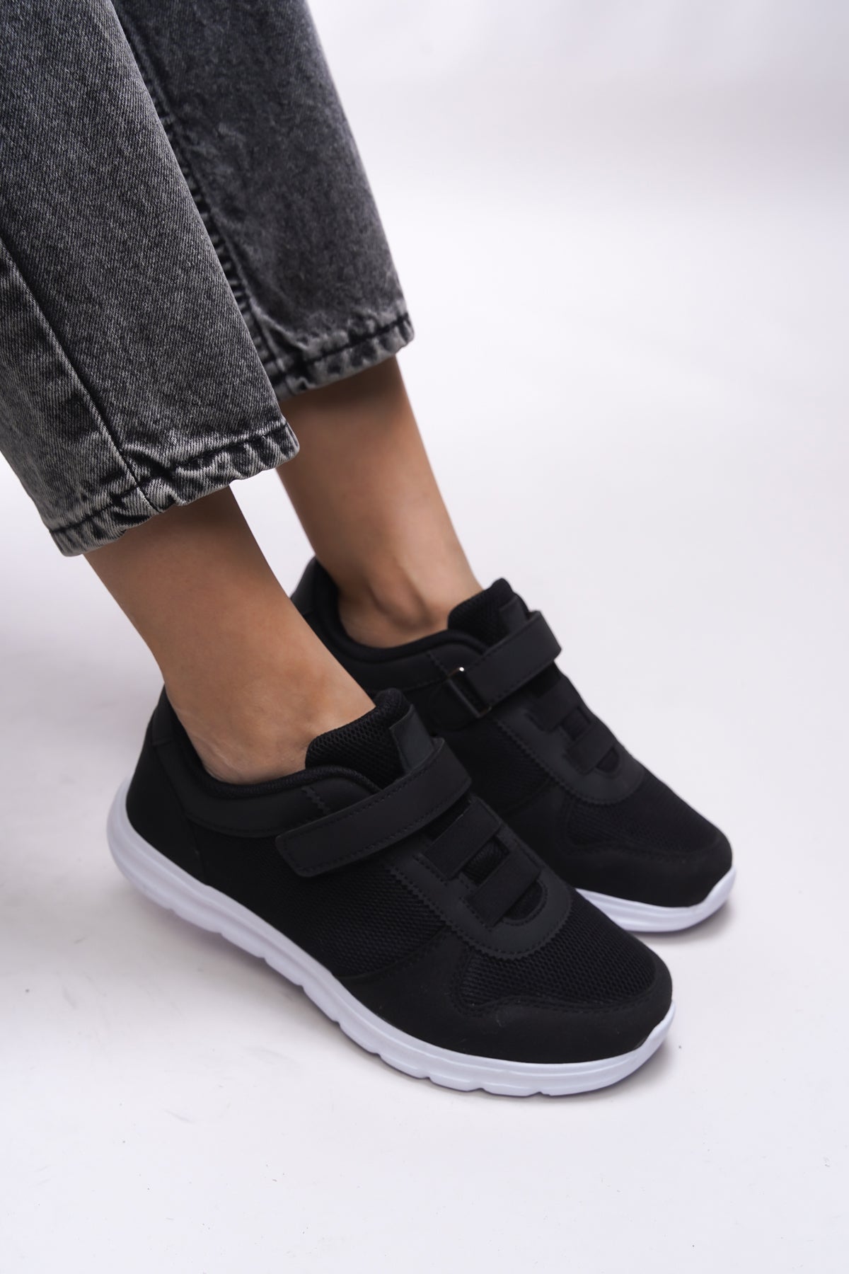 Riccon Aelrathla Kadın Sneaker 0012616 Siyah Beyaz