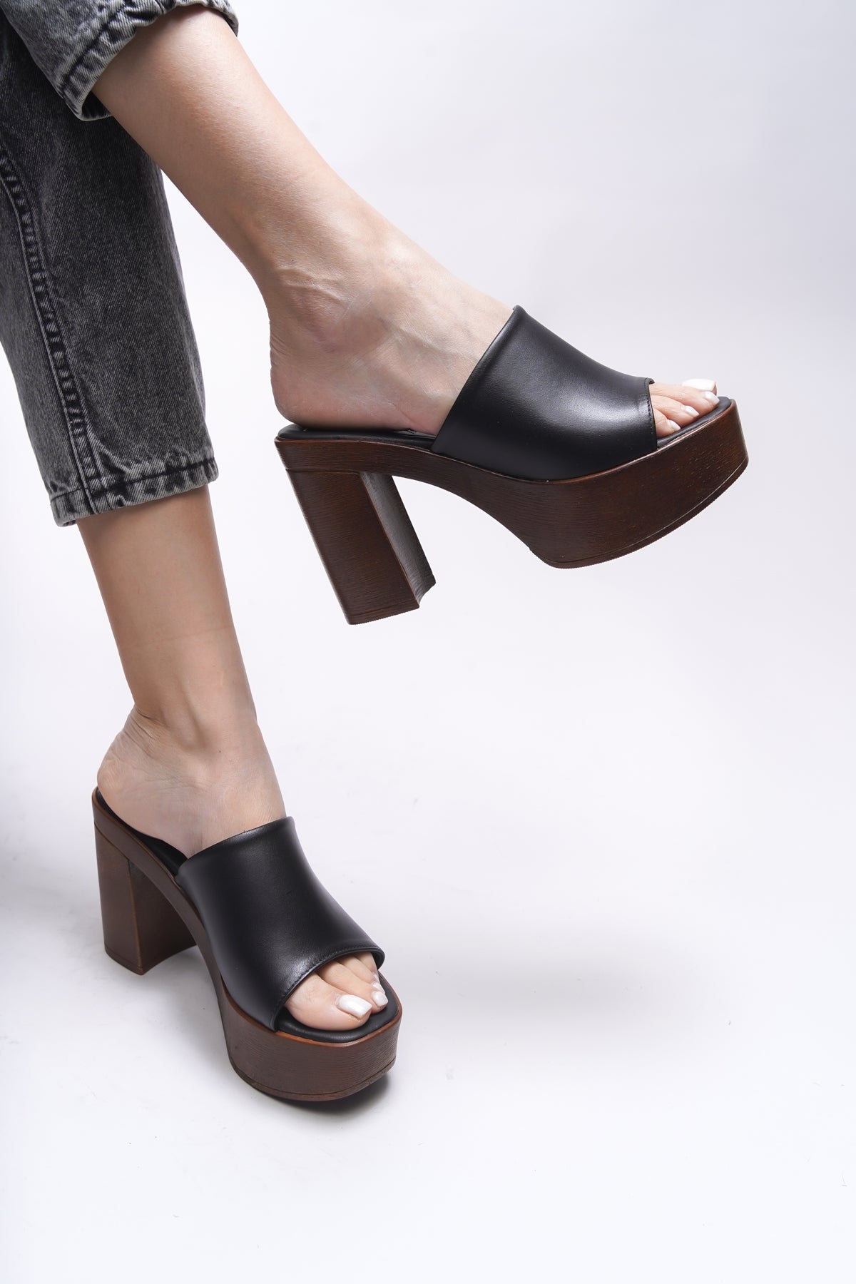 Riccon Jislantha Kadın Topuklu Terlik 0012763