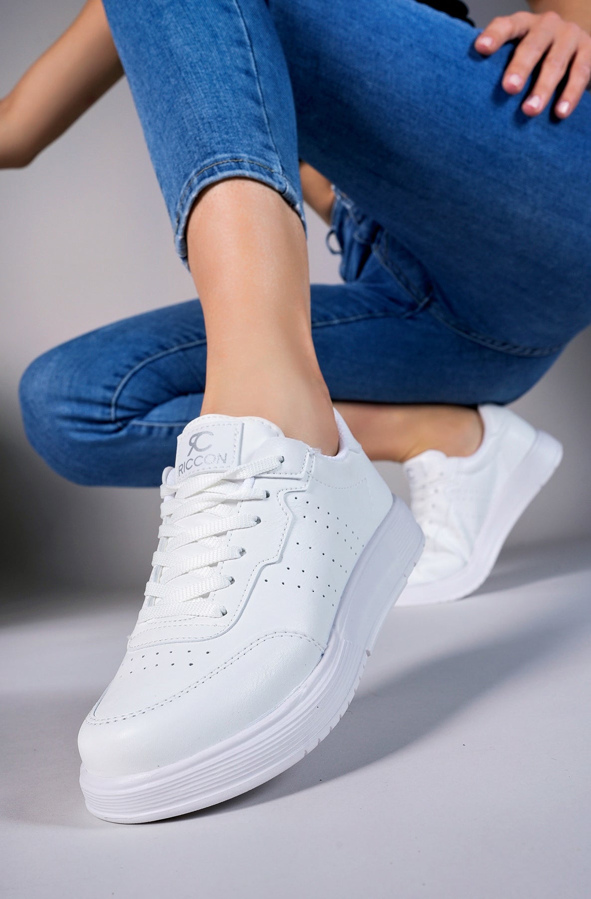 Riccon Glaweth Kadın Sneaker 0012158 Beyaz