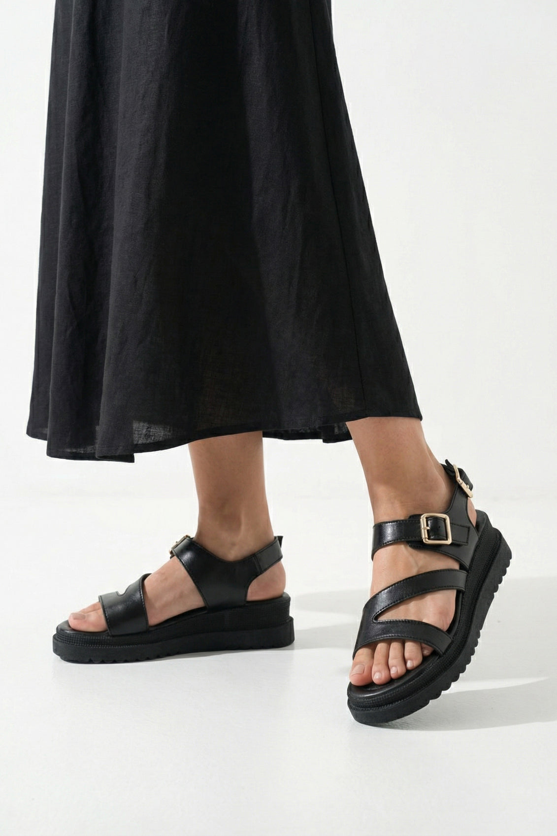 Riccon Kadın Sandalet 0012808 Siyah