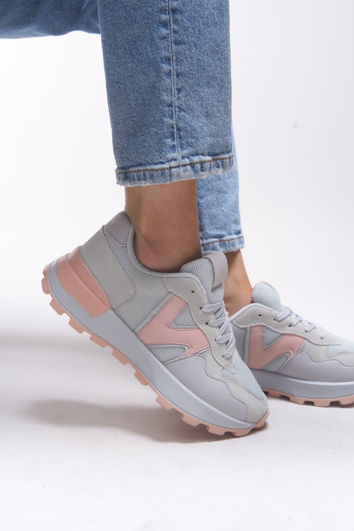Riccon Rosatora Kadın Sneaker 001210 Buz Somon