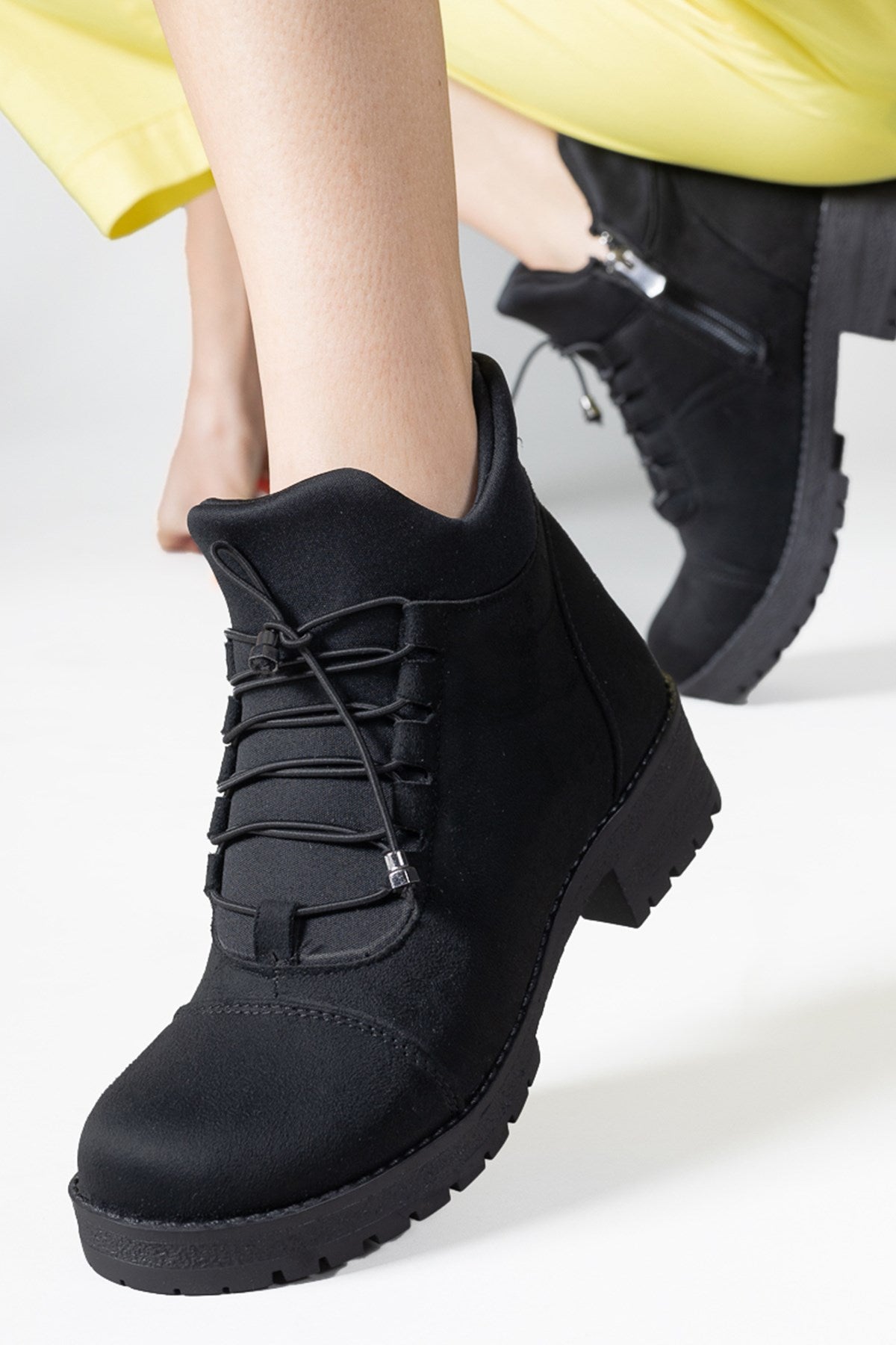 Riccon Kadın Bot 0012720 Siyah Süet