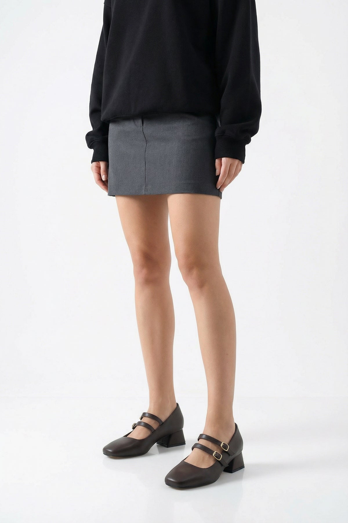 Riccon Iarwarin Kadın Kısa Topuklu Ayakkabı 00125197 Kahverengi Cilt