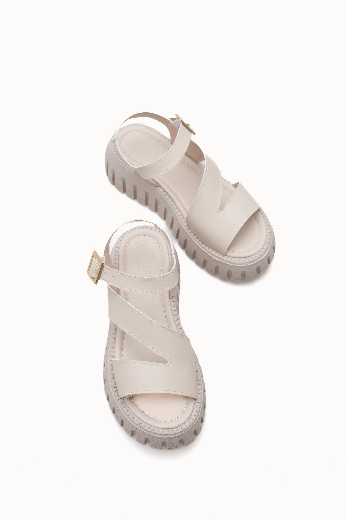 Riccon Kadın Sandalet 0012607 Bej