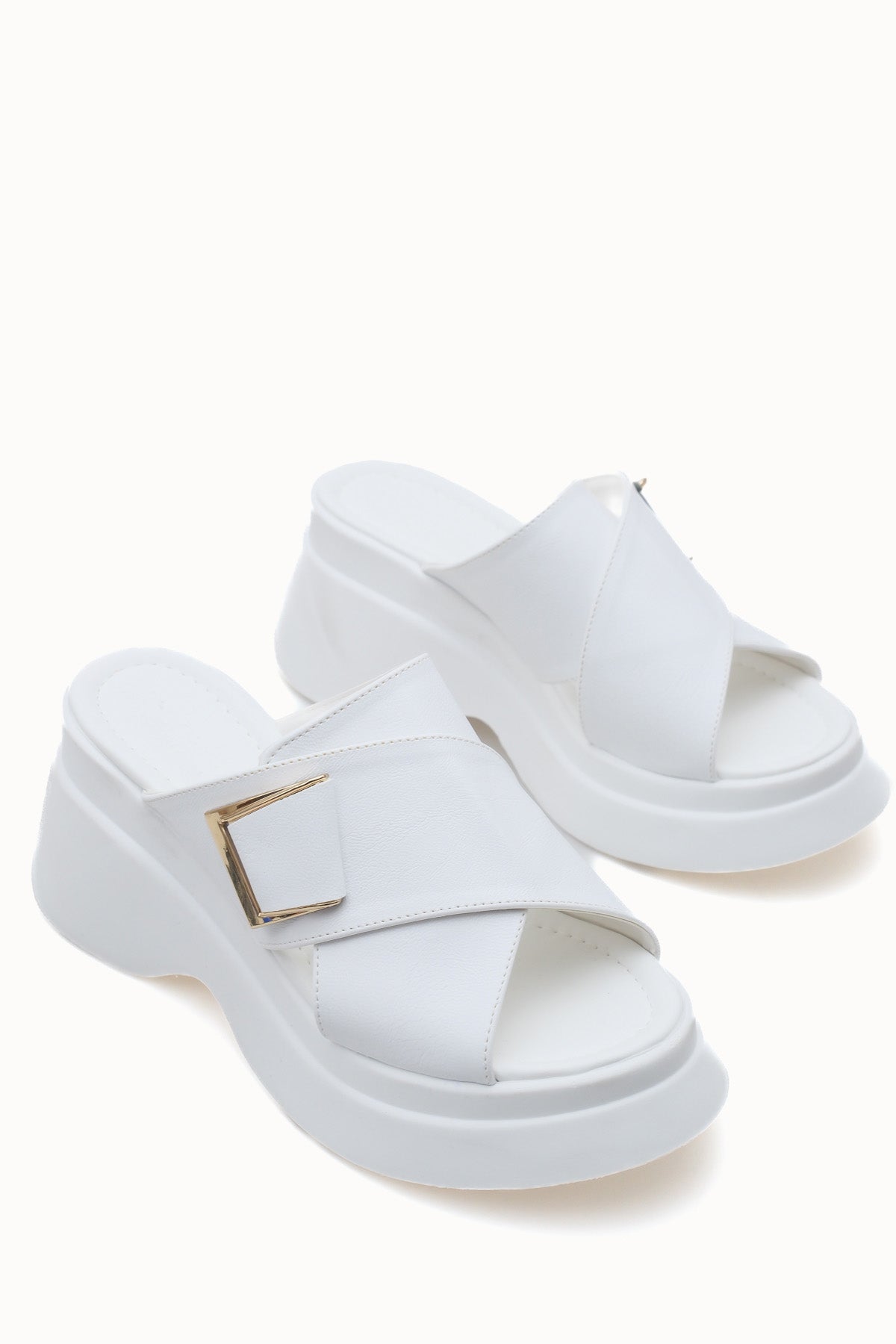 Riccon Kadın Terlik 0012915 Beyaz