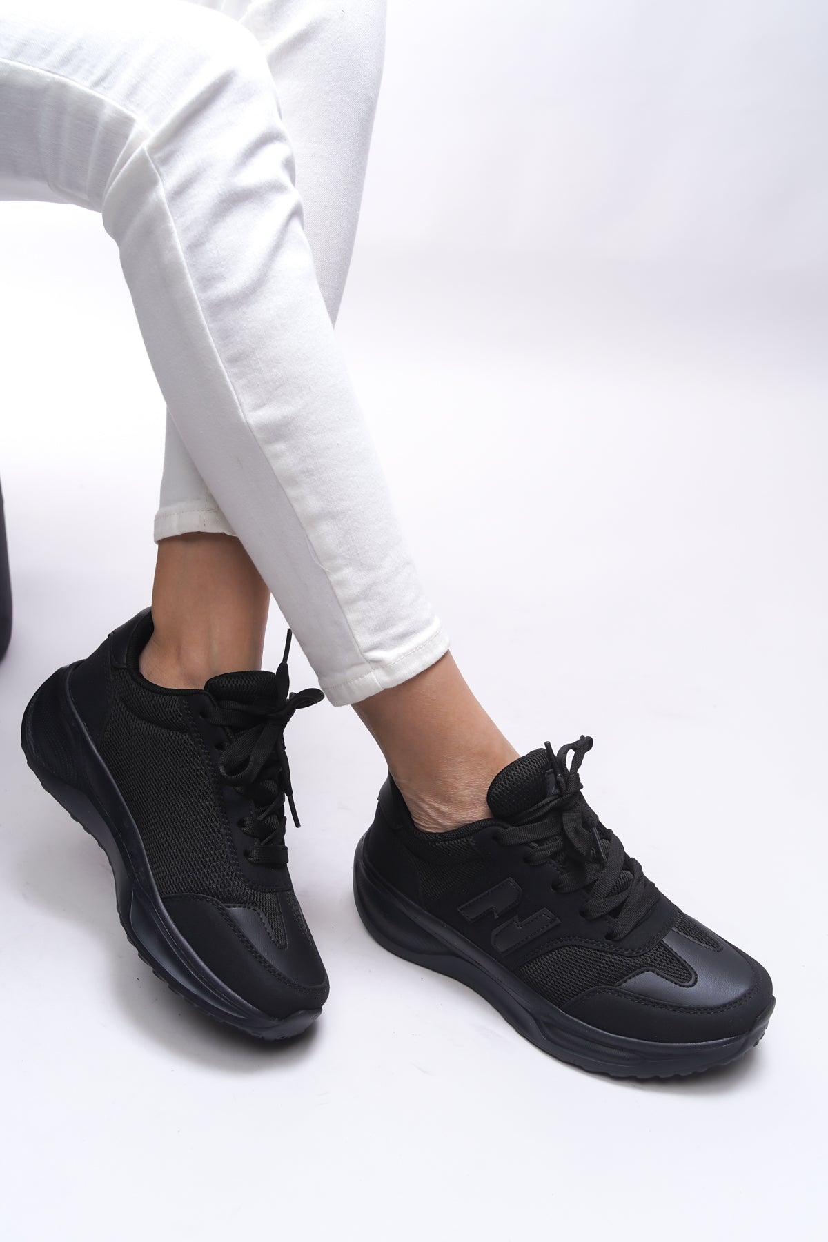 Riccon Edethaela Kadın Sneaker 0012615 Siyah